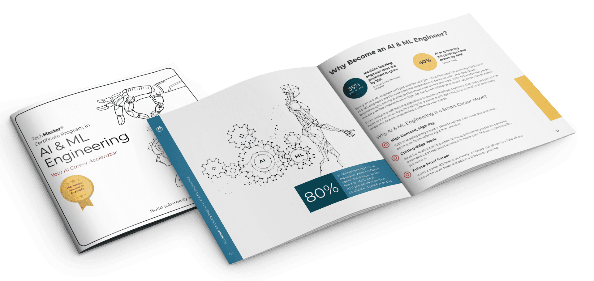 TechMaster Certificate Program in AI & ML Engineering brochure